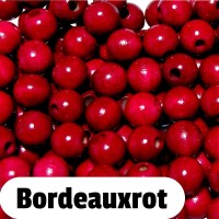 Holzperlen 10mm bordeauxrot